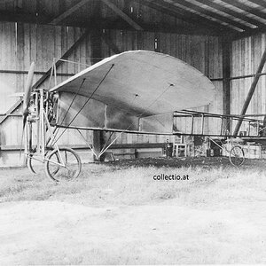 Louis Bleriot Flugzeug 1909 auf dem Simmeringer Flugfeld