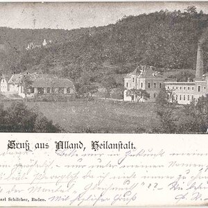 Ansichtskarte Alland Heilanstalt im Jahr 1899
