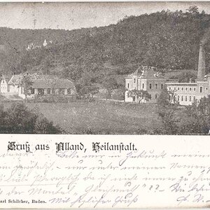 Ansichtskarte Alland Heilanstalt im Jahr 1899