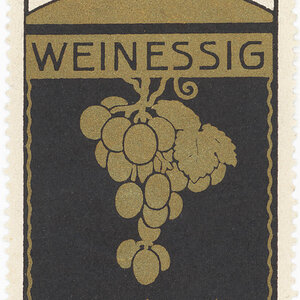 Reklamemarke L. Hirsch's Weinesssig