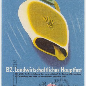 Reklamemarke Landwirtschaftsfest Stuttgart 1960