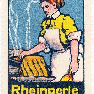 Reklamemarke Rheinperle Delikatess-Margarine