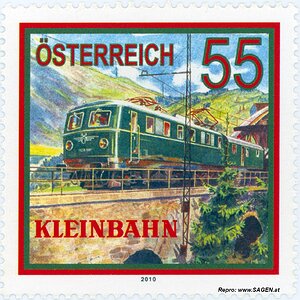Briefmarke Kleinbahn 2010