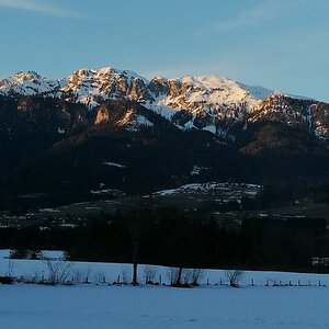 Berge bei Admont im Abendlicht