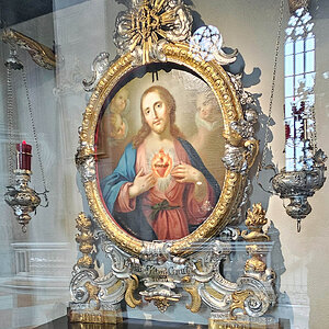 Herz-Jesu-Bildnis von Carl Henrici in der Stadtpfarrkirche Maria Himmelfahrt in Bozen