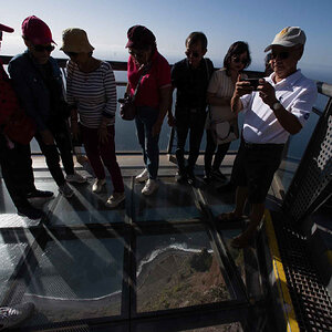 Cabo Girao Touristen Glasboden