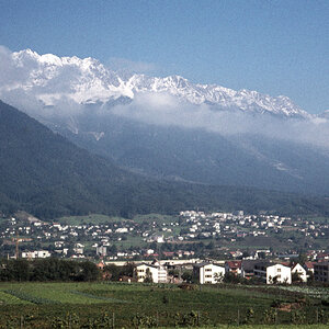 Blick auf Innsbruck Sieglanger und Hötting 1960er Jahre