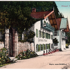 Gasthaus zur Klause, Kufstein um 1909
