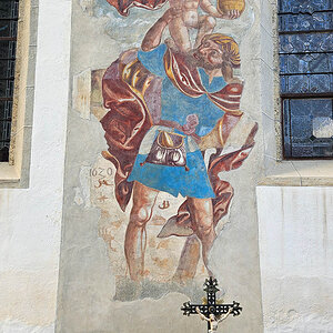Christophorus Fresko Pfarrkirche Tartsch