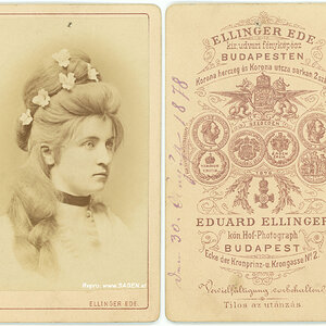 CdV Damenporträt Eduard Ellinger, Budapest 1878