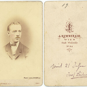 CdV Porträt J. Ruwner & Co Wien 1867