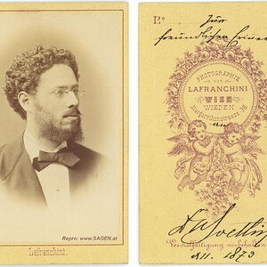 CdV Herrenporträt Atelier Lafranchini Wien 1873