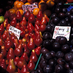 Bozen Obstmarkt 1970er Jahre