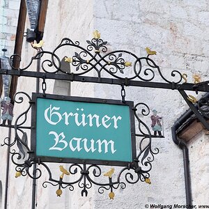 Hallstatt, Wirtshausausleger "Grüner Baum"