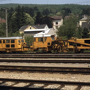 Westbahn Purkersdorf Gleisbauwagen 1979