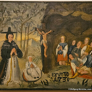 Votivbild 1730, Wallfahrtskirche Mentlberg, Innsbruck