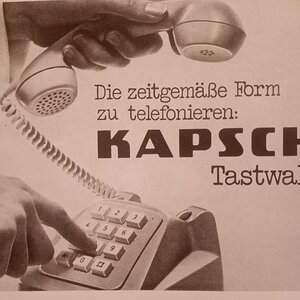 Werbung Tastentelefon Kapsch