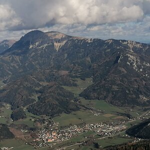 Blick auf Mautern und Reiting