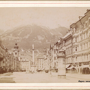 Maria-Theresien-Straße, Innsbruck, um 1885
