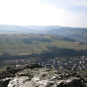 Blick vom Bockstein über Ockfen nach Saarburg