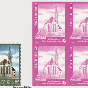 Briefmarke Wallfahrtskirche Maria Straßengel 2022