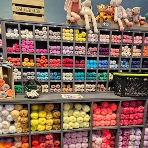 Bunte Wollfarben
