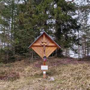 Wegkreuz am Gscheid am Pilgerweg nach Mariazell