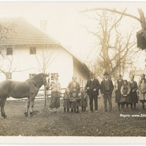 Porträt einer Bauernfamilie