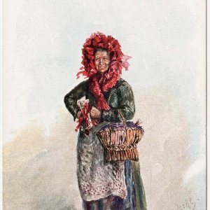 Wiener Typen - D' alte Agnes vom Bründl in Sievering