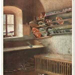 Künstlerkarte Wiener Kunst, Bauernküche