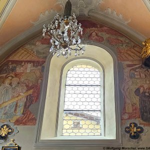 Ellbögen Pfarrkirche St. Peter, spätgotische Wandmalereien