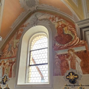 Ellbögen Pfarrkirche St. Peter, spätgotische Wandmalereien