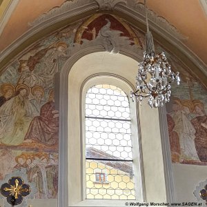 Ellbögen Pfarrkirche St. Peter, spätgotische Wandmalereien