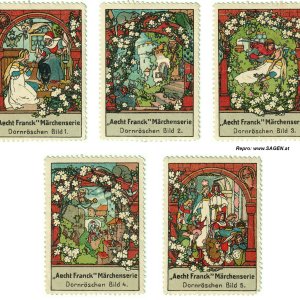 Reklamemarken Dornröschen, "Aecht Franck" Märchenserie