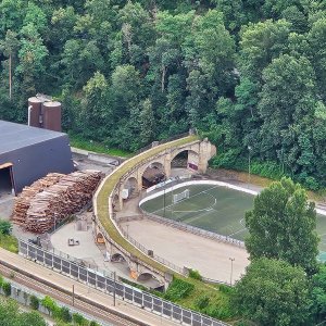 Bahnhof Klausen - Bogenviadukt Grödnerbahn