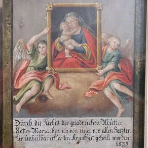 Wallfahrtskirche Maria Hilf – Kronburg, Votivbild 1833/34