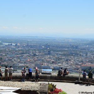 Pöstlingbergkirche Ausblick über Linz