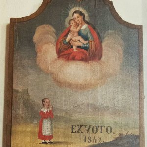 Wallfahrtskirche Maria Hilf – Kronburg, Votivbild 1842