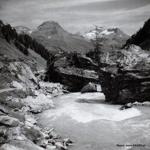 Gschlössbach bei der Felsenkapelle im Jahr 1951