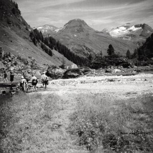 Rückweg zum Tauernhaus im Jahr 1951