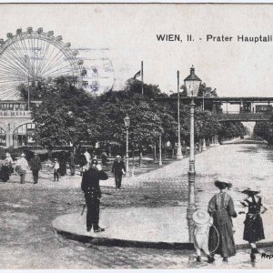 Wien,II. - Prater Hauptallee um 1916
