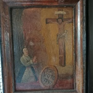 Votivbild in der Wallfahrtskirche St.Peter und Paul in Tann