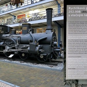 Lokomotive im Technischen Nationalmuseum im Stadtteil Letna