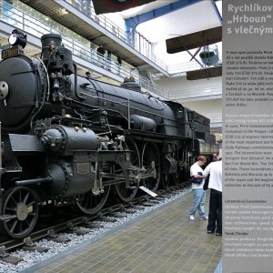 Lokomotive im Technischen Nationalmuseum im Stadtteil Letna