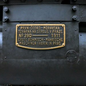Kennungsschild zur Lok von 1911