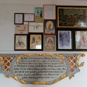 Wallfahrtskirche Schildthurn: Votivbilder & Schriftgirlande