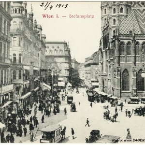 Wien Stephansplatz um 1913