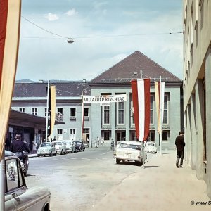 Villach Hauptbahnhof im Jahr 1960