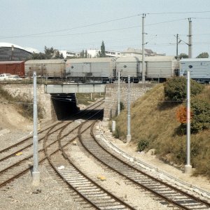 Kreuzung Badner Bahn Altmannsdorf 1979
