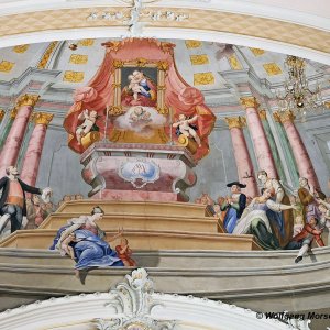 Pfarr- und Wallfahrtskirche Inzing, Deckenmalerei Muttergottes von Inzing